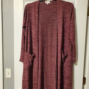 LulaRoe Burgundy Cardigan
